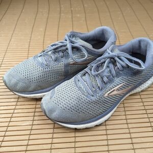 Brooks Womens Adrenaline GTS 20 1202961B073 Gray Running Shoes Sneaker Size 9.5B